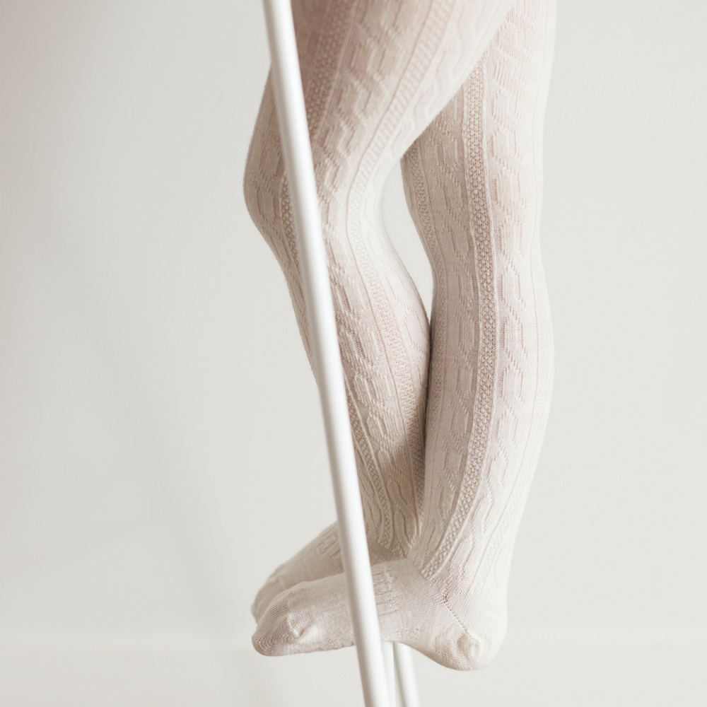Merino Wool Cable Tights