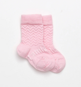 Merino Wool Crew Socks | BABY | Petal