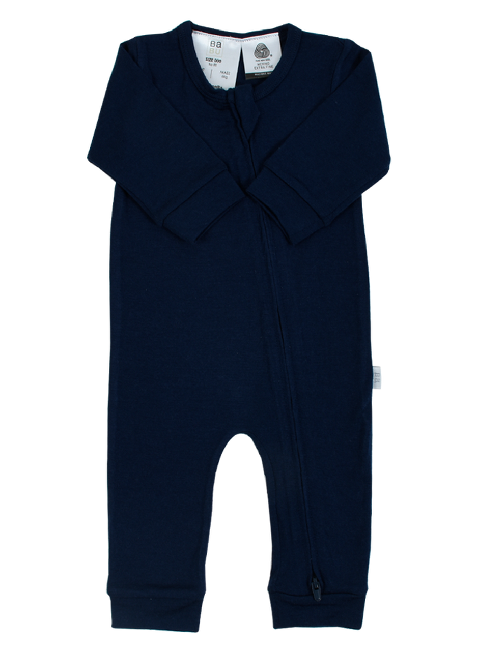 Merino All In One Footless - Navy