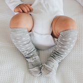 Merino Wool Knee High Socks | BABY | Snowflake