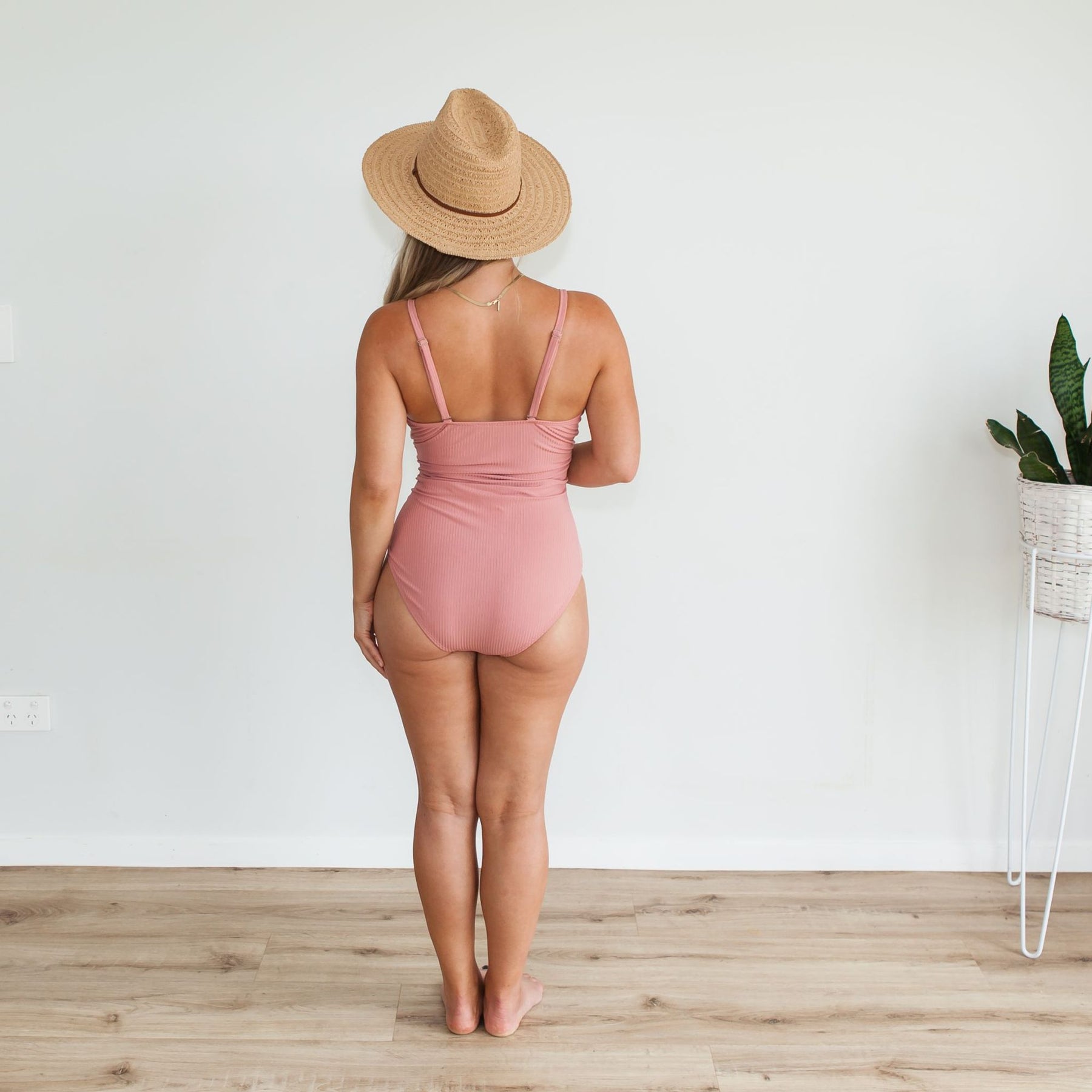 Ribbed One Piece Swimsuit | Blush