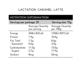 Lactation Caramel Latte