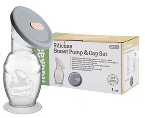 Generation 2 150ml Silicone Breast Pump with Suction Base & Silicone Cap Gift Box