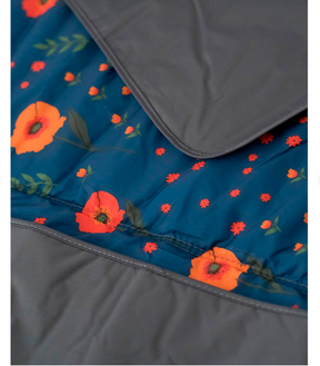 Outdoor Blanket - Midnight Poppy 5 x 5
