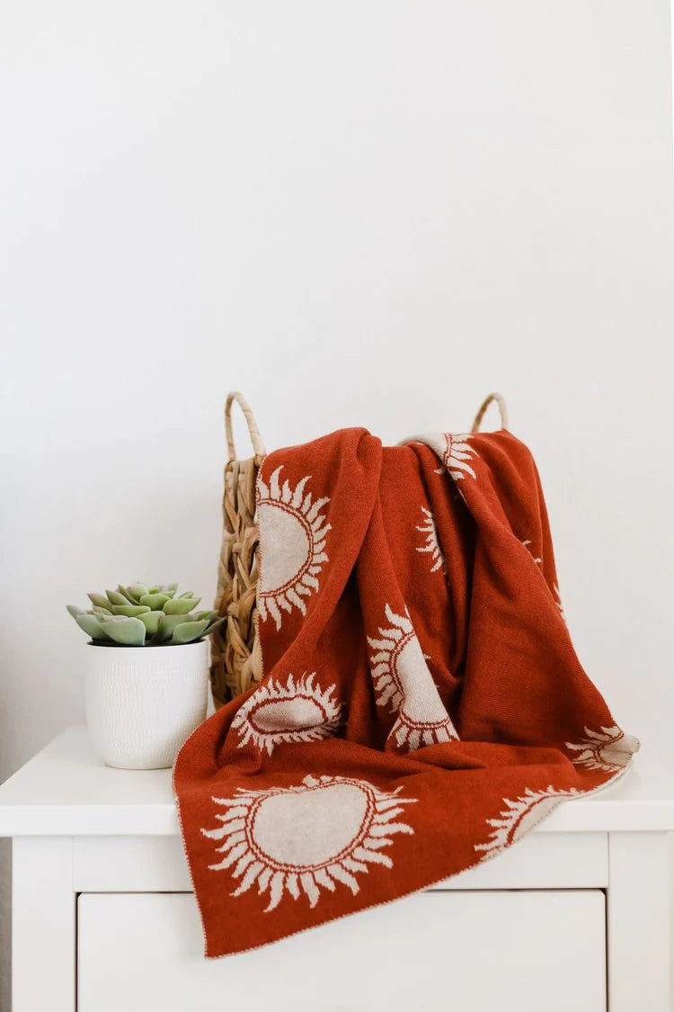 Rustic Sol Knit Blanket