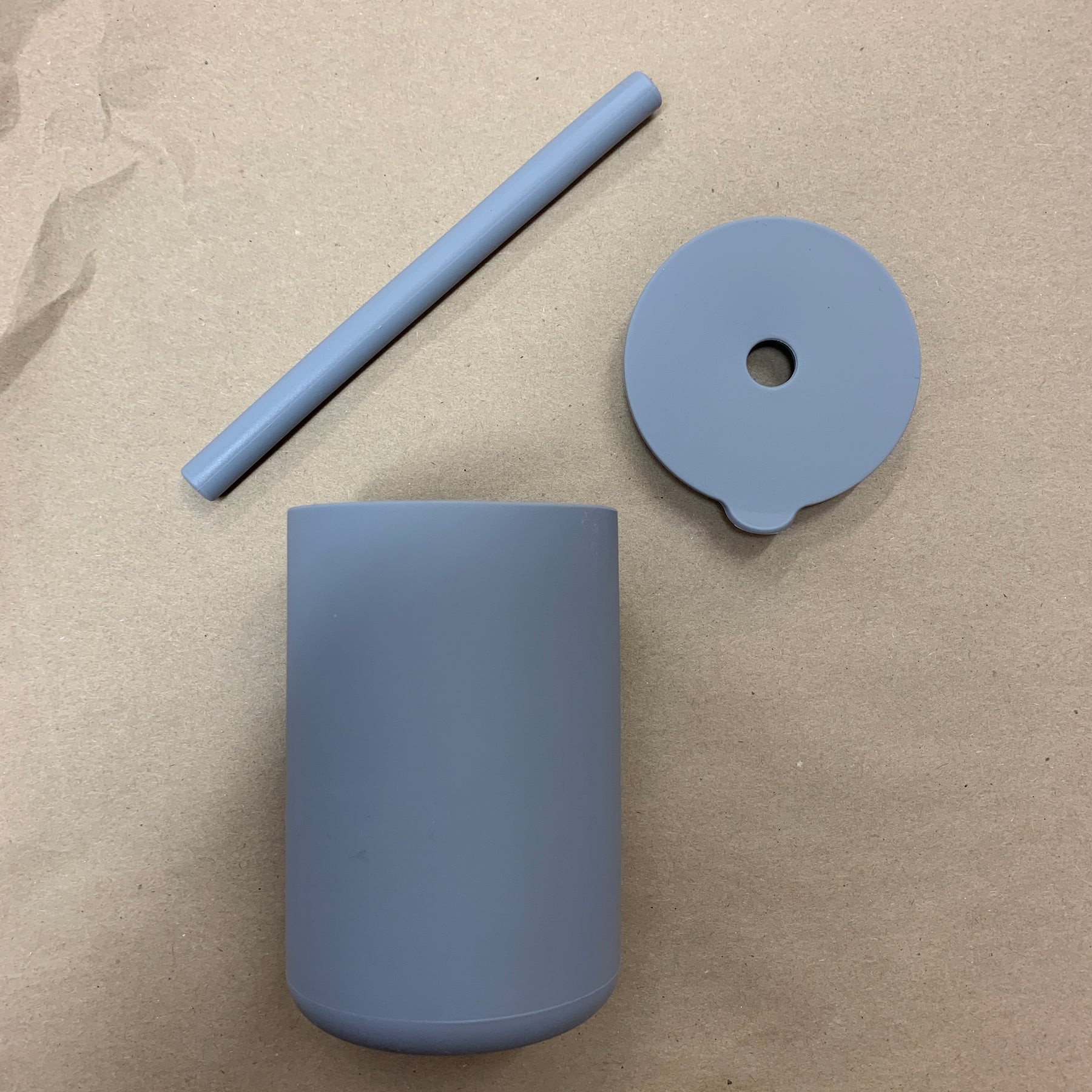 Silicone Smoothie Cup + Straw - Three Colour Options