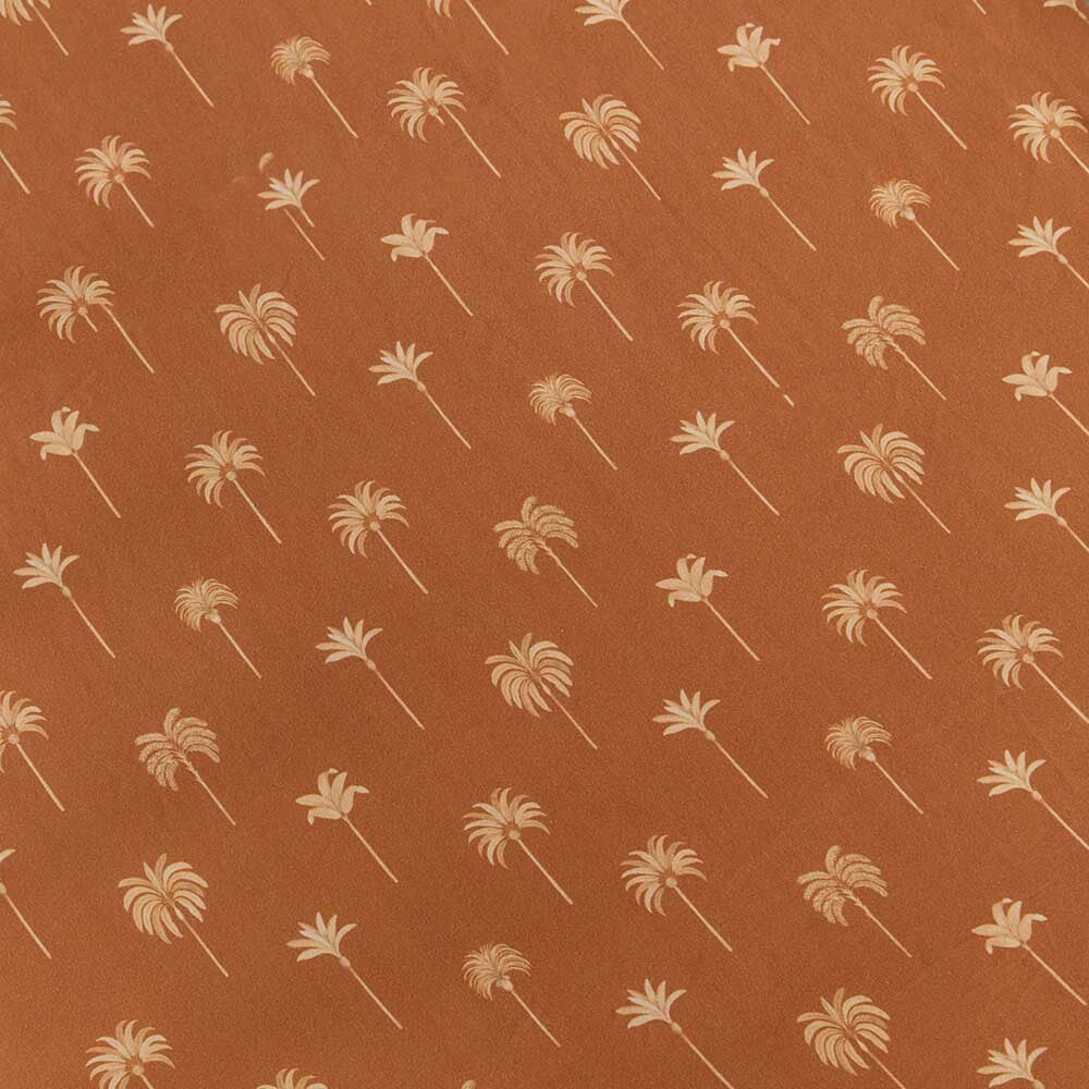 Bronze Palm Bassinet Sheet / Change Pad Cover